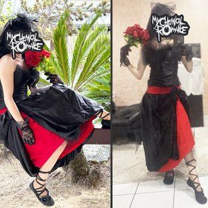 HANDMADE MCR My Chemical Romance Helena Music Video Gothic Cosplay Dress SMALL